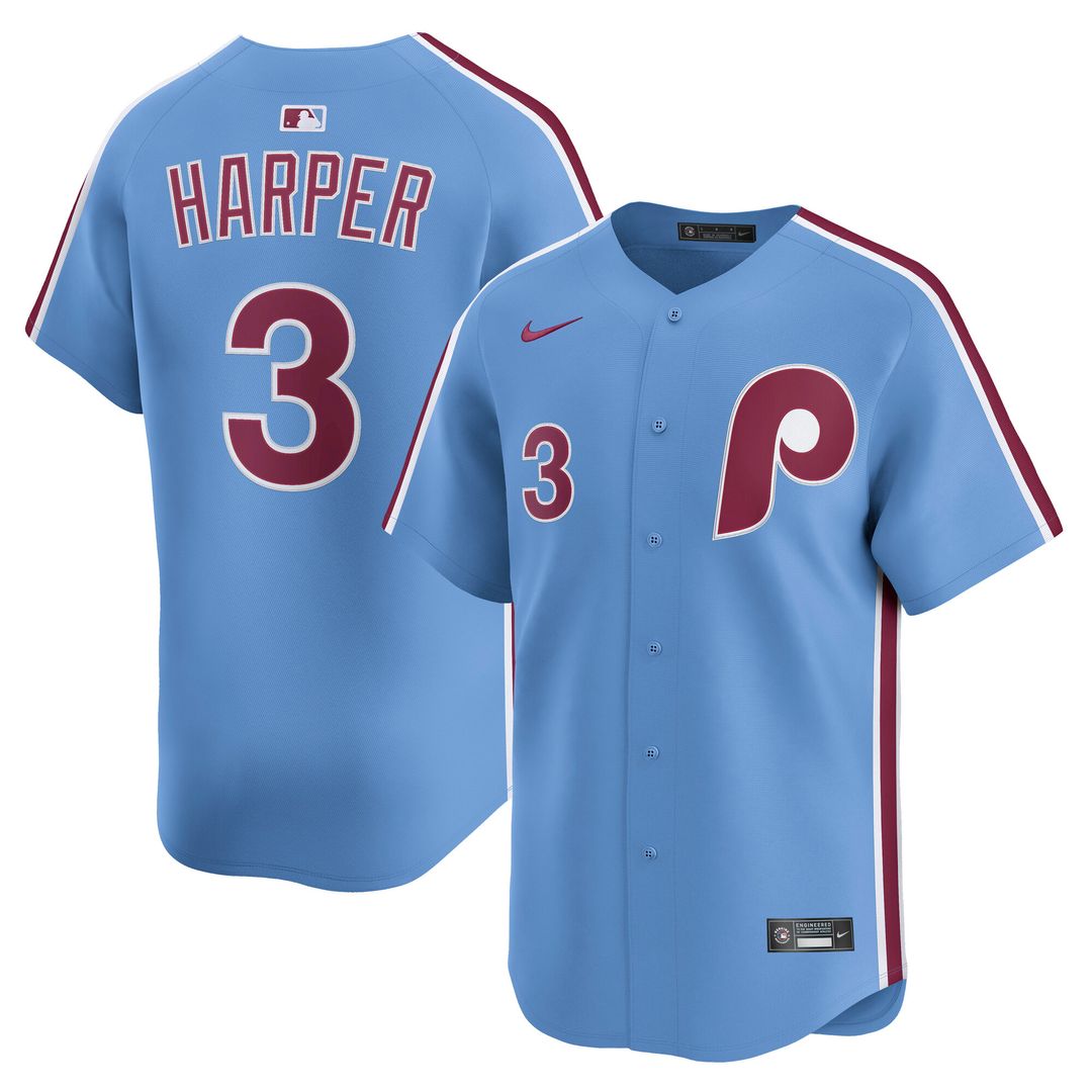 Philadelphia Phillies Bryce Harper Nike Road Limited Player Jersey - Gray Team Jersey Sports Fan Apparel