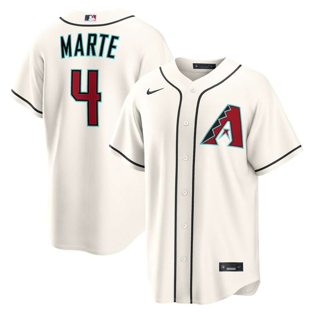 Arizona Diamondbacks Ketel Marte Nike Home Replica Jersey - Cream Team Jersey Sports Fan Apparel