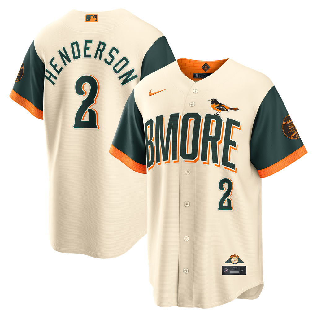 Baltimore Orioles Gunnar Henderson Nike 2026 City Connect Stadium Jersey - Cream Team Jersey Sports Fan Apparel