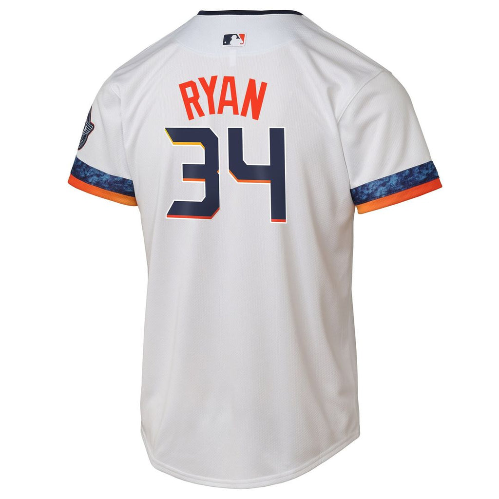 Houston Astros Nolan Ryan Nike Youth 2025 City Connect Limited Player Jersey - White Team Jersey Sports Fan Apparel