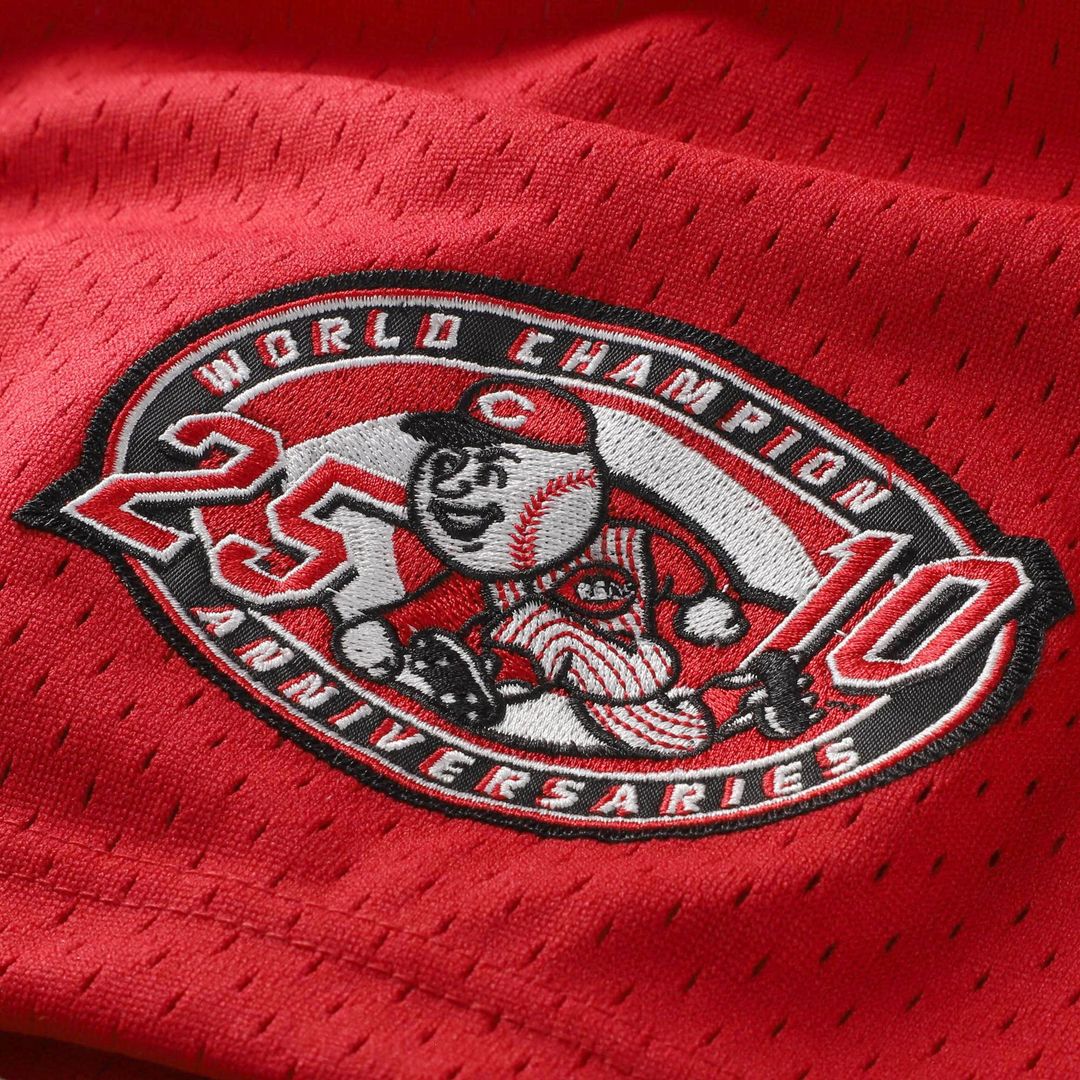 Cincinnati Reds Barry Larkin Mitchell & Ness Throwback Cooperstown Mesh Batting Practice Jersey - Red Team Jersey Sports Fan Apparel