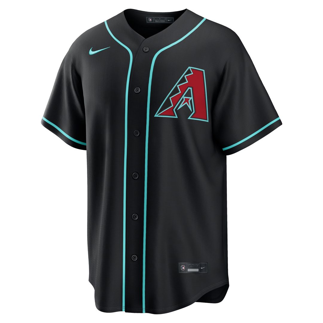Arizona Diamondbacks Corbin Carroll Nike Alternate Replica Jersey - Black Team Jersey Sports Fan Apparel