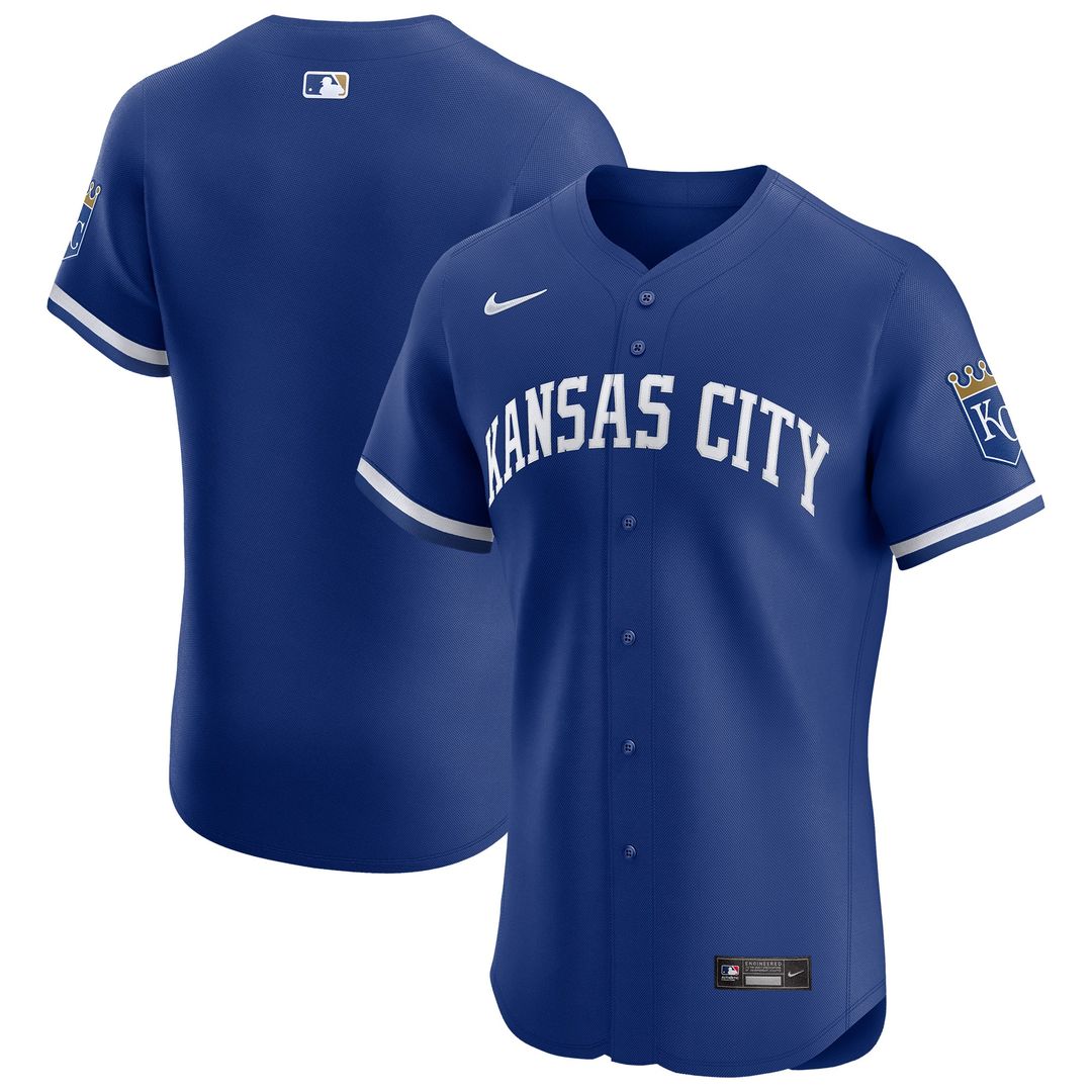 Kansas City Royals Nike Home Elite Jersey - White Team Jersey Sports Fan Apparel