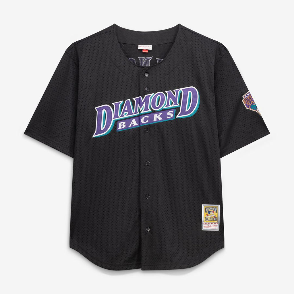 Arizona Diamondbacks Randy Johnson Mitchell & Ness Big & Tall Cooperstown Mesh Batting Practice Jersey - Black Team Jersey Sports Fan Apparel