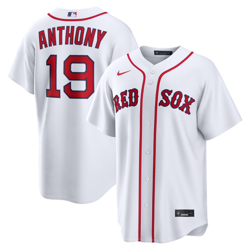 Boston Red Sox Roman Anthony Nike Home Replica Jersey - White Team Jersey Sports Fan Apparel