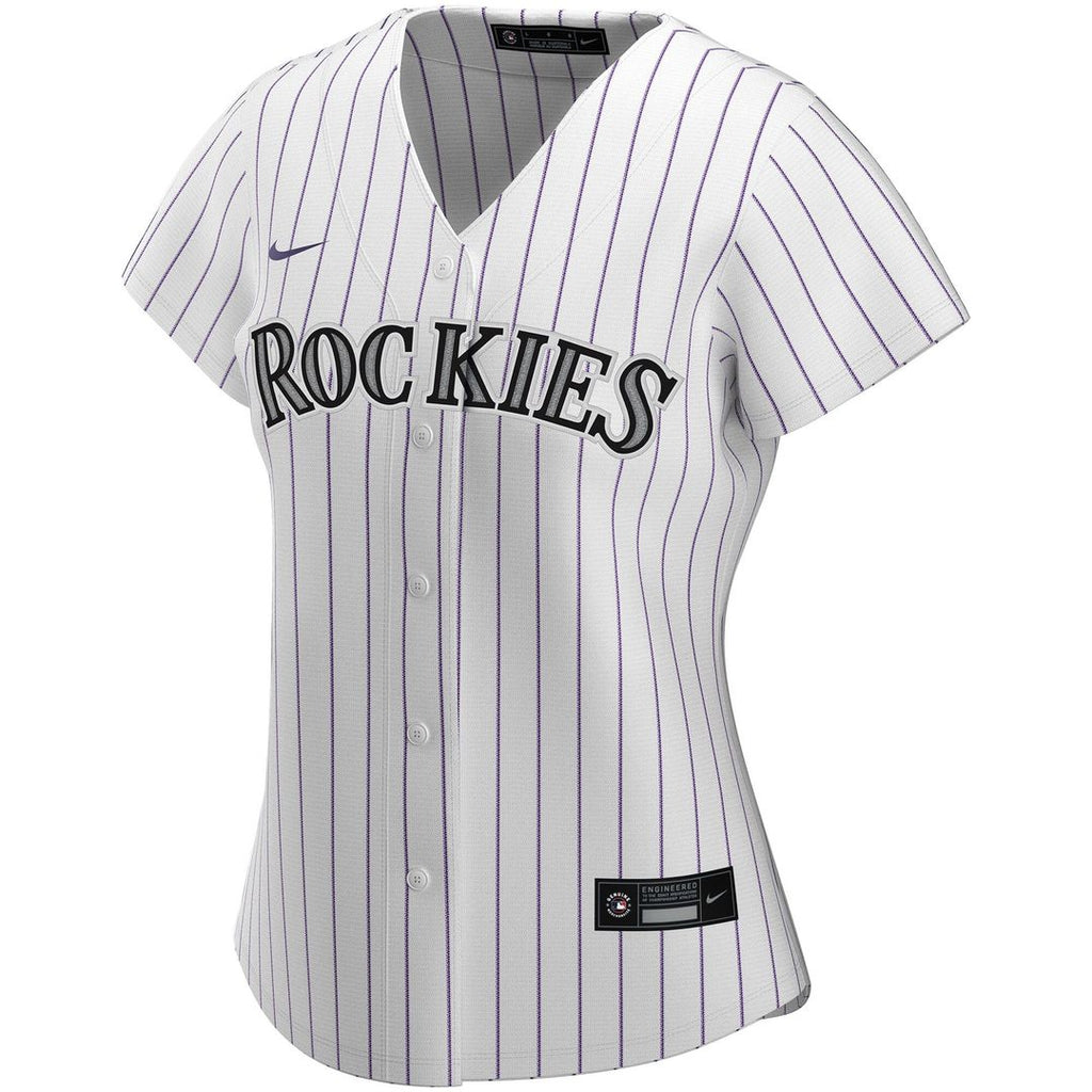 Colorado Rockies Nike Women's Home Replica Custom Jersey - White Team Jersey Sports Fan Apparel