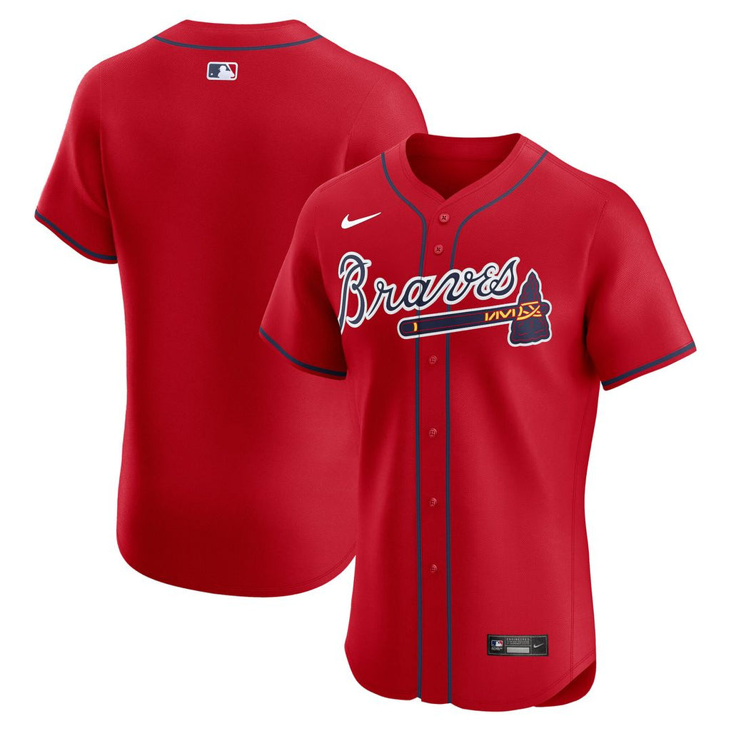 Atlanta Braves Nike Alternate Elite Jersey - Red Team Jersey Sports Fan Apparel