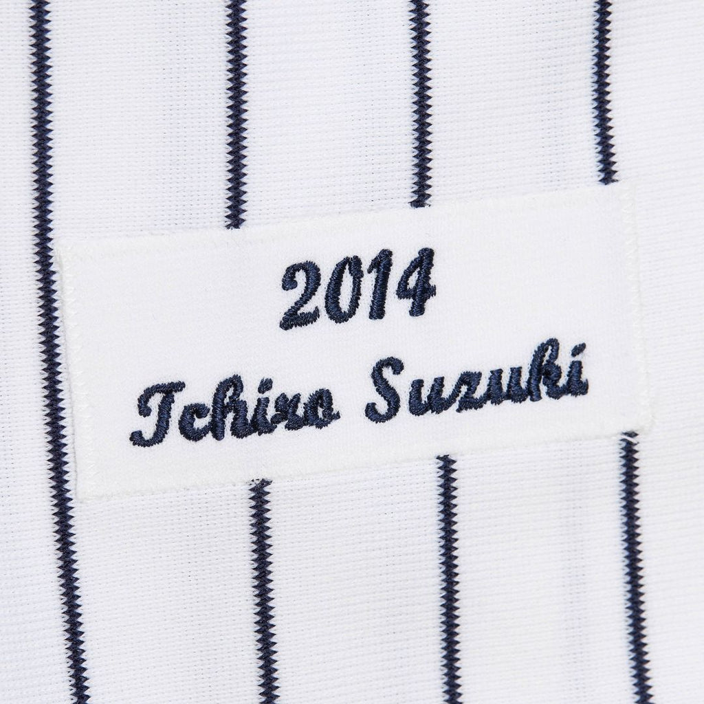 New York Yankees Ichiro Suzuki Mitchell & Ness 2014 Cooperstown Authentic Throwback Jersey - White Team Jersey Sports Fan Apparel