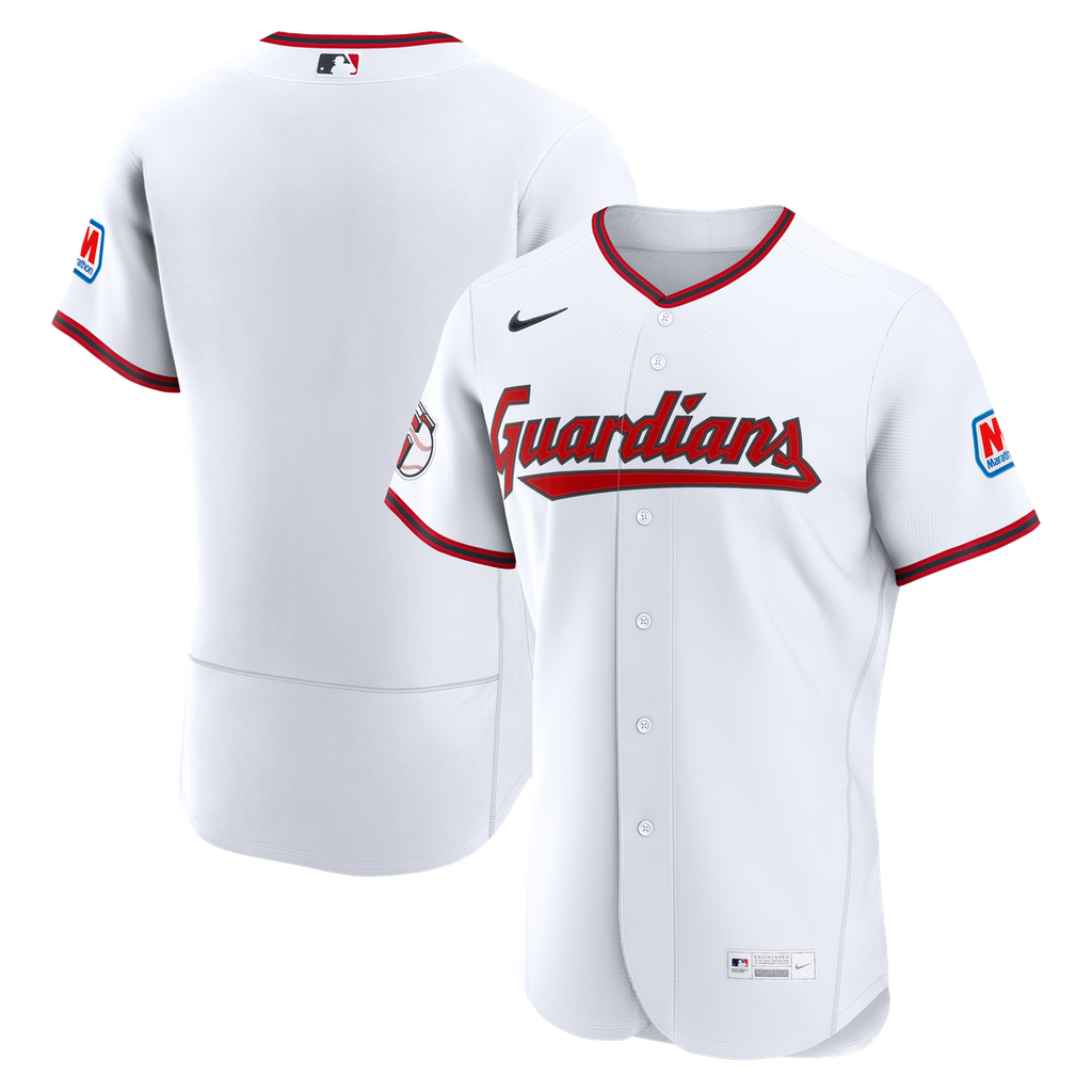 Cleveland Guardians Nike Home Authentic Jersey - White Team Jersey Sports Fan Apparel
