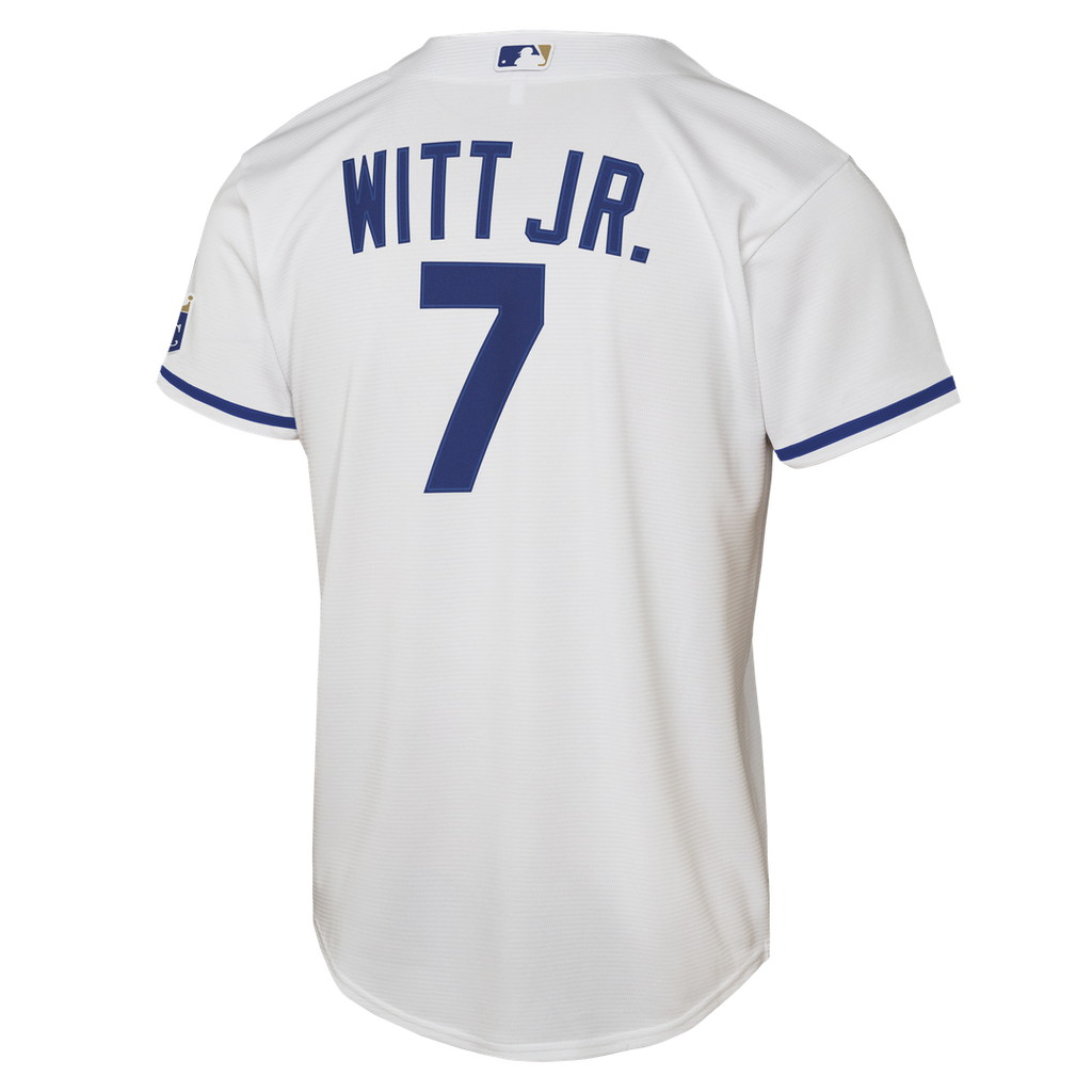 Kansas City Royals Bobby Witt Jr. Nike Youth Home Stadium Jersey - White Team Jersey Sports Fan Apparel
