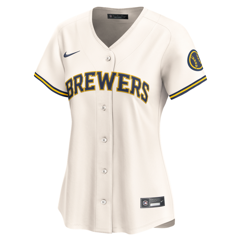 Milwaukee Brewers Nike Women's Home Limited Jersey - Cream Team Jersey Sports Fan Apparel