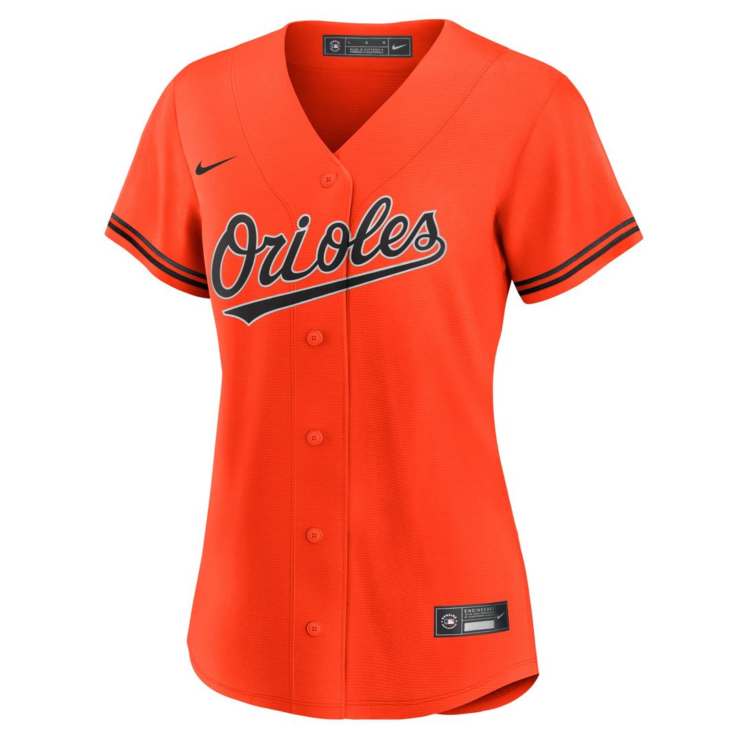 Baltimore Orioles Gunnar Henderson Nike Women's Alternate 2 Replica Jersey - Orange Team Jersey Sports Fan Apparel