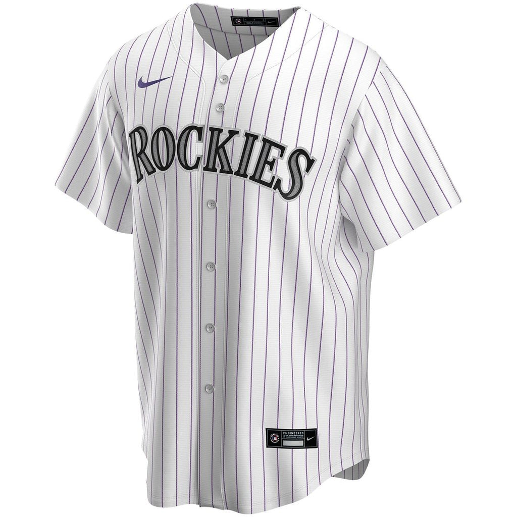 Colorado Rockies Nike Home Replica Custom Jersey - White Team Jersey Sports Fan Apparel