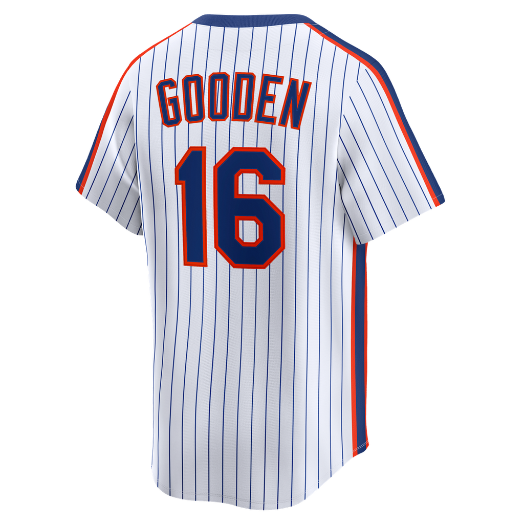 New York Mets Dwight Gooden Nike Cooperstown Limited Jersey - White Team Jersey Sports Fan Apparel