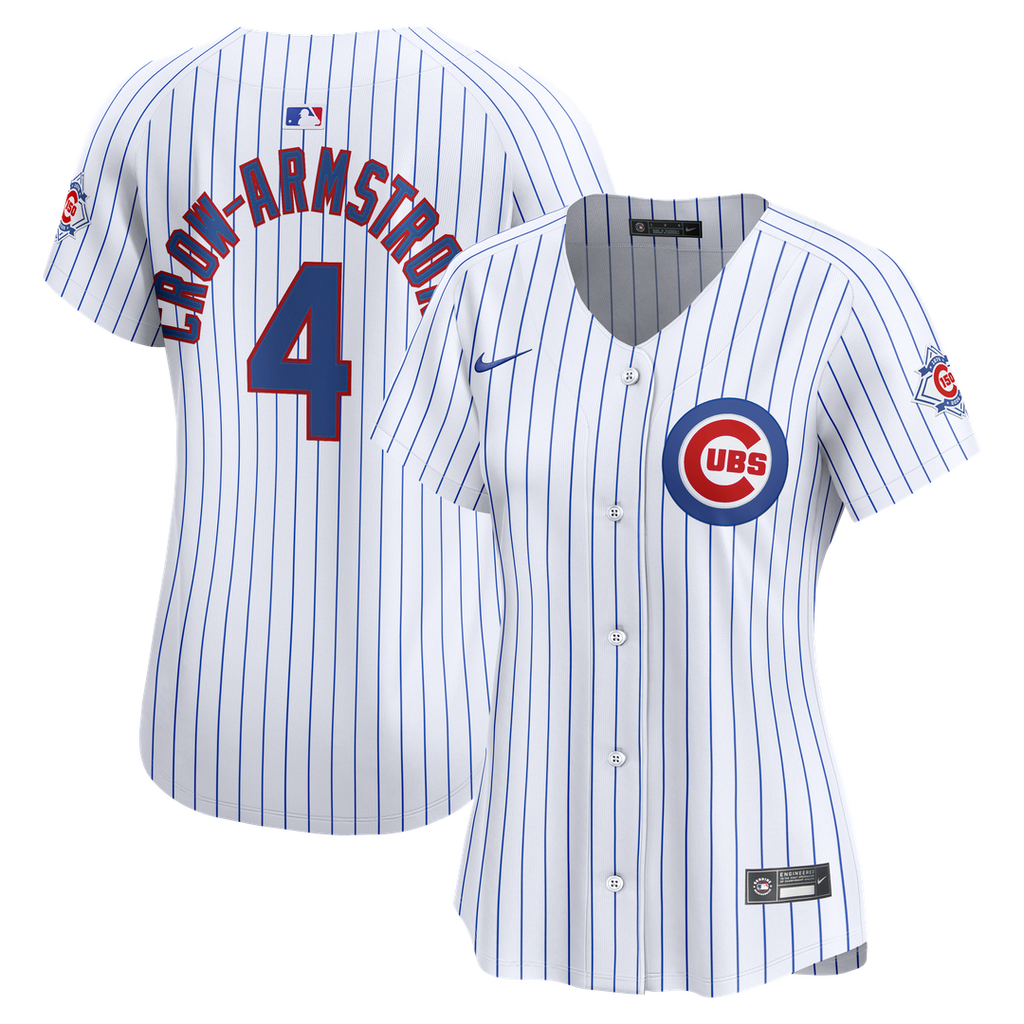 Chicago Cubs Pete Crow - Armstrong Nike Women's 150th Anniversary Limited Jersey - White Team Jersey Sports Fan Apparel