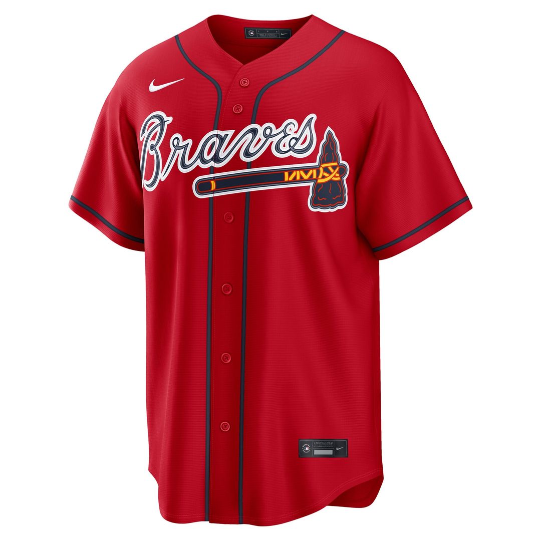 Atlanta Braves Ronald Acuña Jr. Nike Alternate Replica Jersey - Navy Team Jersey Sports Fan Apparel