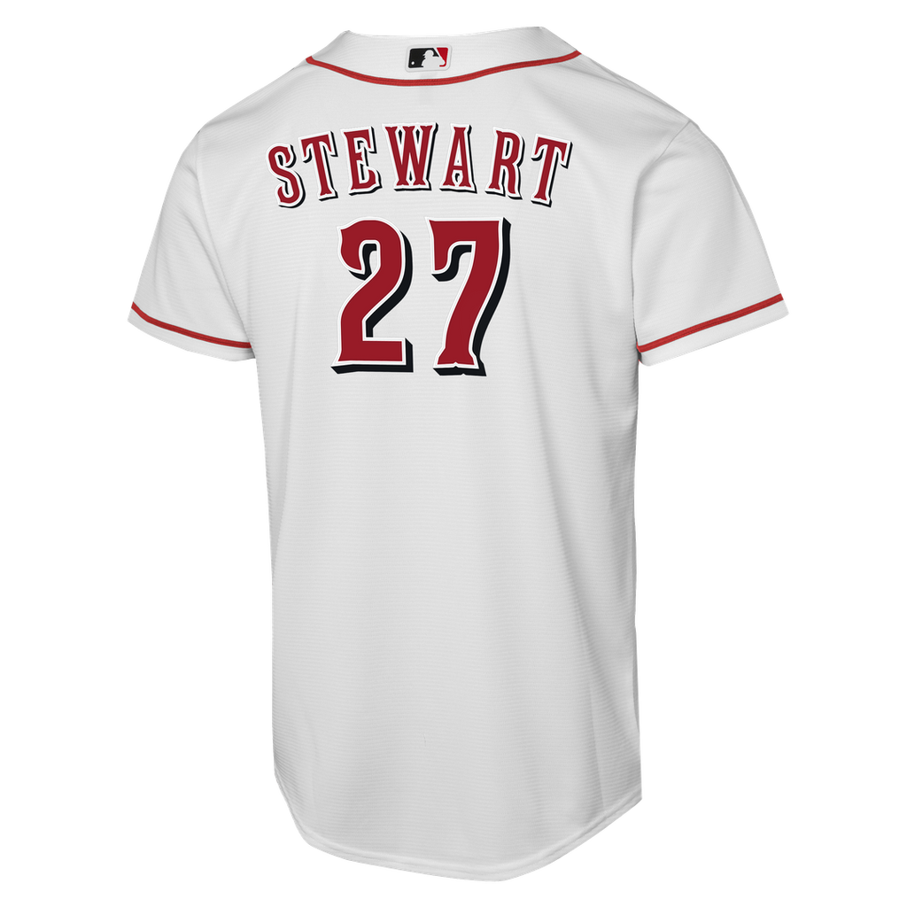 Cincinnati Reds Sal Stewart Nike Youth Home Replica Player Jersey - White Team Jersey Sports Fan Apparel