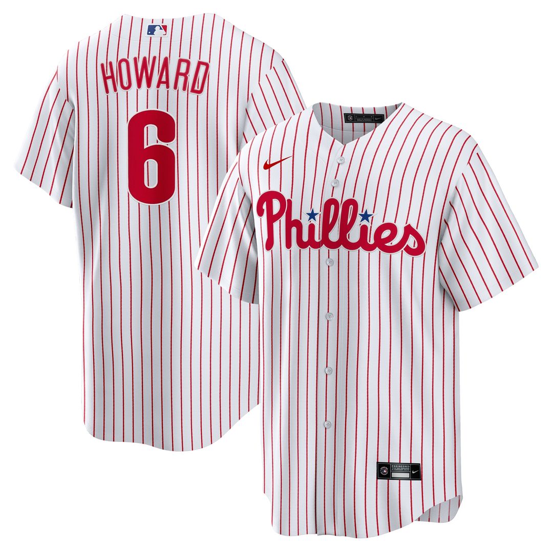 Philadelphia Phillies Ryan Howard Nike Replica Player Jersey - White Team Jersey Sports Fan Apparel