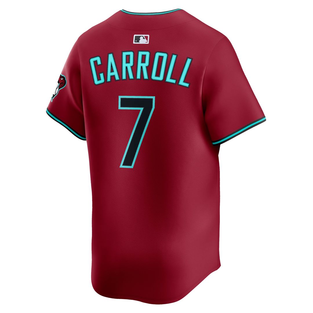 Arizona Diamondbacks Corbin Carroll Nike Alternate Limited Player Jersey - Black Team Jersey Sports Fan Apparel