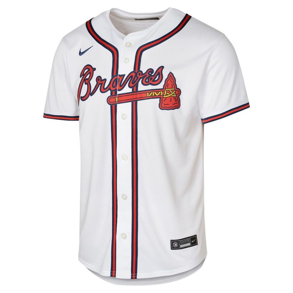 Atlanta Braves Ronald Acuña Jr. Nike Youth Home Limited Player Jersey - White Team Jersey Sports Fan Apparel