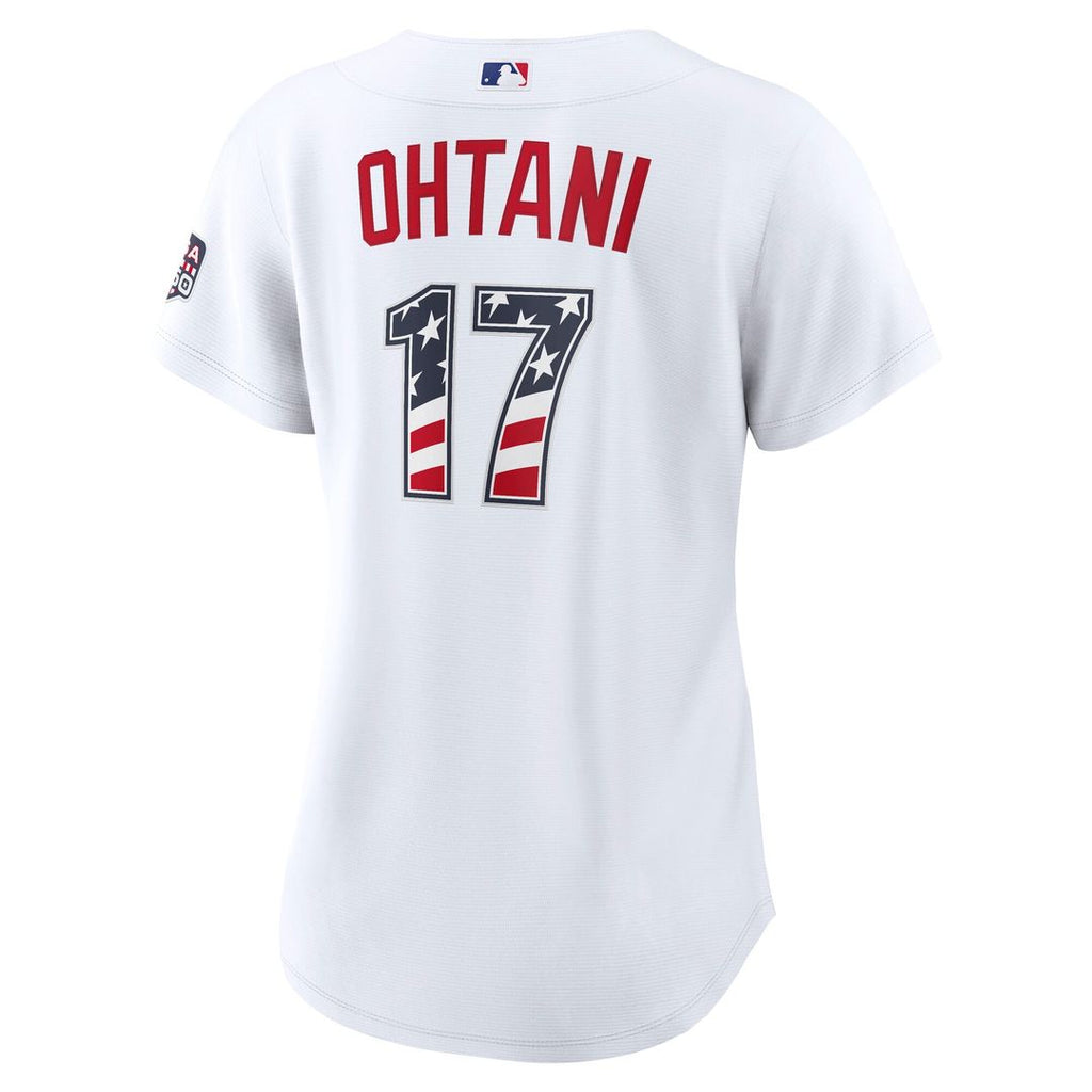 Los Angeles Dodgers Shohei Ohtani Nike Women's USA 250 Fourth of July Home Stadium Jersey - White Team Jersey Sports Fan Apparel