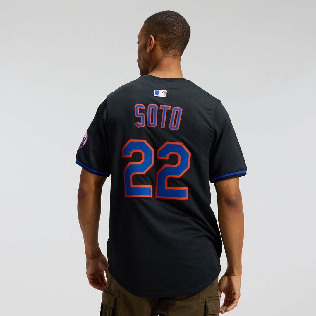 New York Mets Juan Soto Nike Alternate Limited Player Jersey - Black Team Jersey Sports Fan Apparel