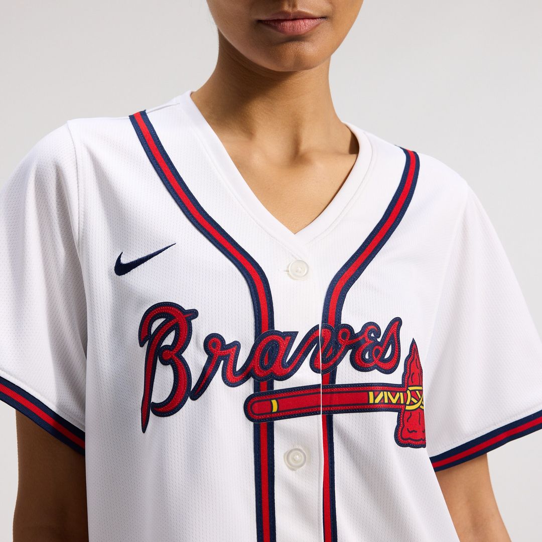 Atlanta Braves Nike Home Women's Limited Jersey - White Team Jersey Sports Fan Apparel