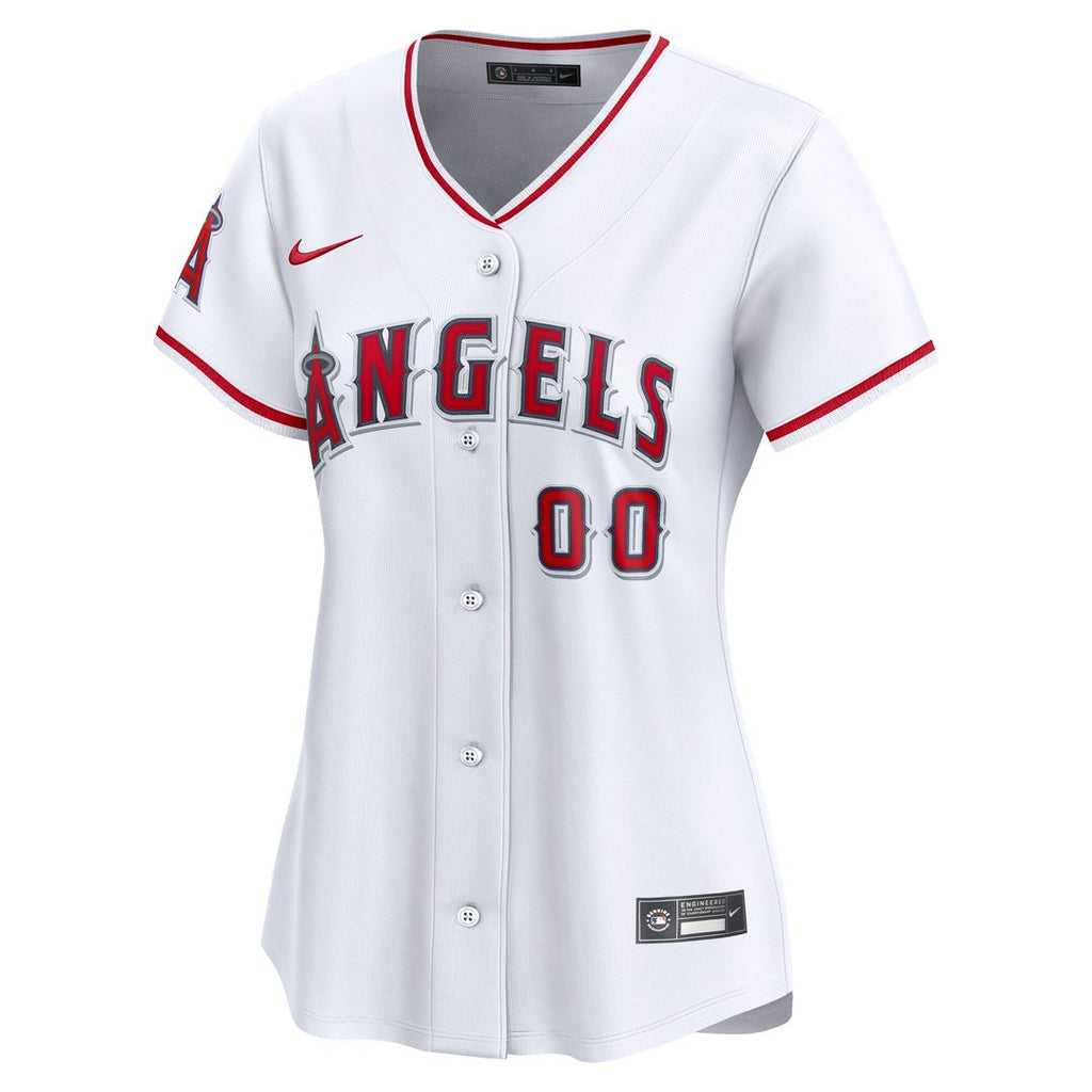 Los Angeles Angels Nike Women's Home Limited Custom Jersey - White Team Jersey Sports Fan Apparel