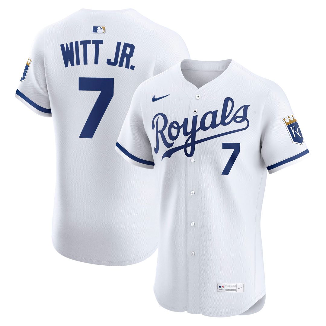 Kansas City Royals Bobby Witt Jr. Nike Alternate 2 Elite Player Jersey - Royal Team Jersey Sports Fan Apparel