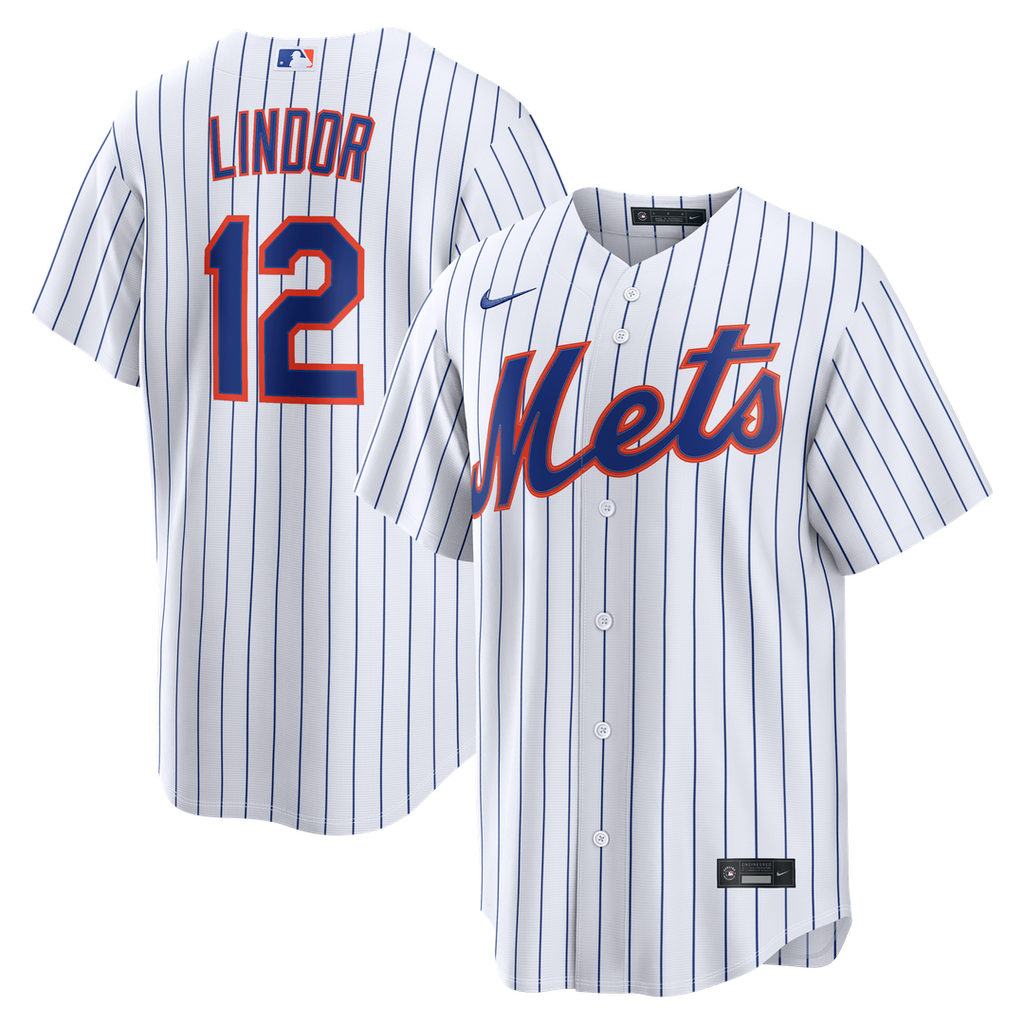 New York Mets Francisco Lindor Nike Home Replica Jersey - White Team Jersey Sports Fan Apparel