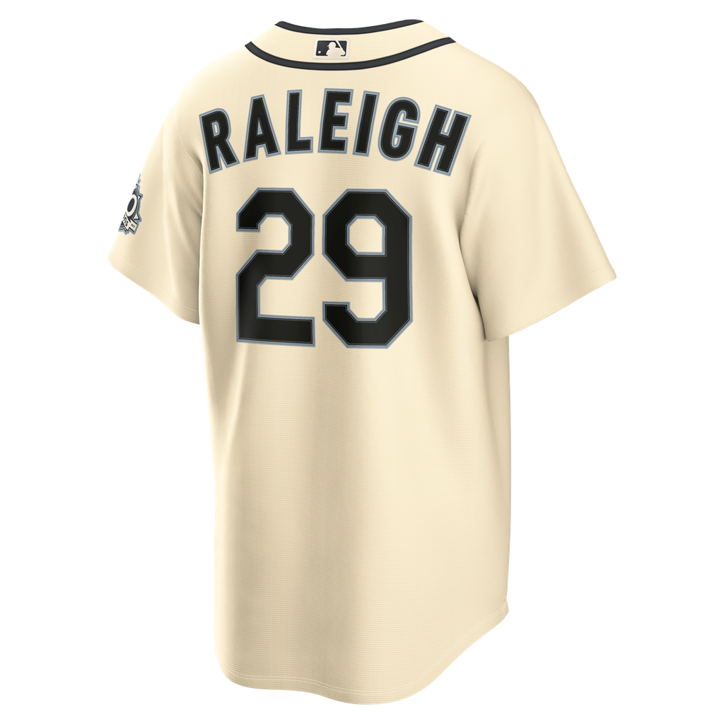 Seattle Mariners Cal Raleigh Nike Alternate Stadium Jersey - Cream Team Jersey Sports Fan Apparel