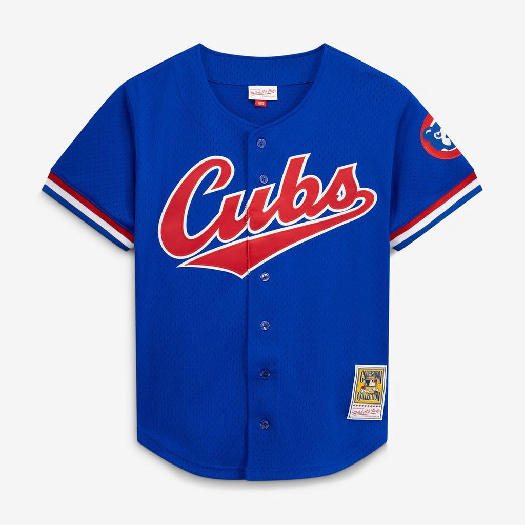 Chicago Cubs Ryne Sandberg Mitchell & Ness Cooperstown 1996 Mesh Batting Practice Button - Up Jersey - Royal Team Jersey Sports Fan Apparel