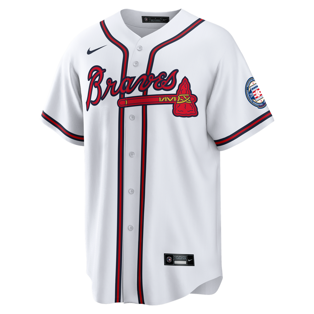 Atlanta Braves Andruw Jones Nike Home Replica 2026 Hall of Fame Patch Jersey - White Team Jersey Sports Fan Apparel