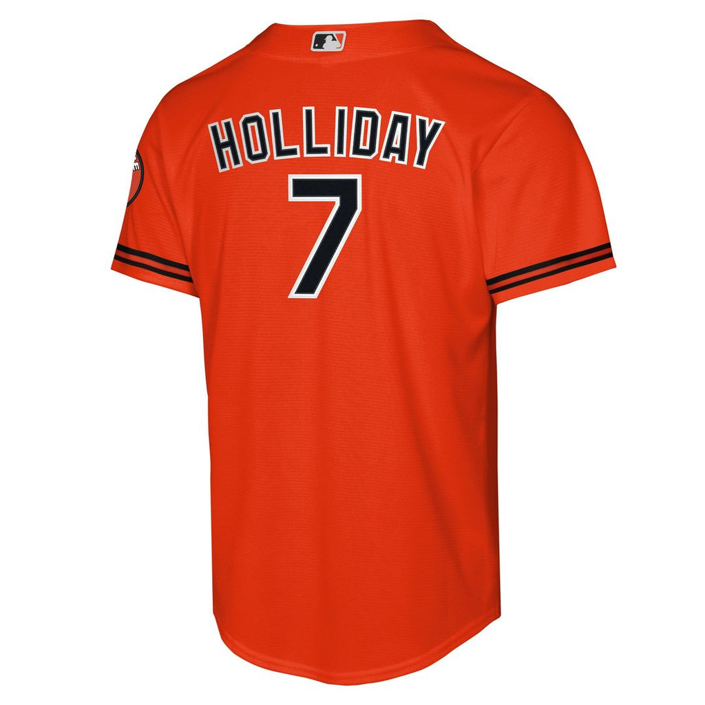 Baltimore Orioles Jackson Holliday Nike Youth Alternate 2 Stadium Player Jersey - Orange Team Jersey Sports Fan Apparel