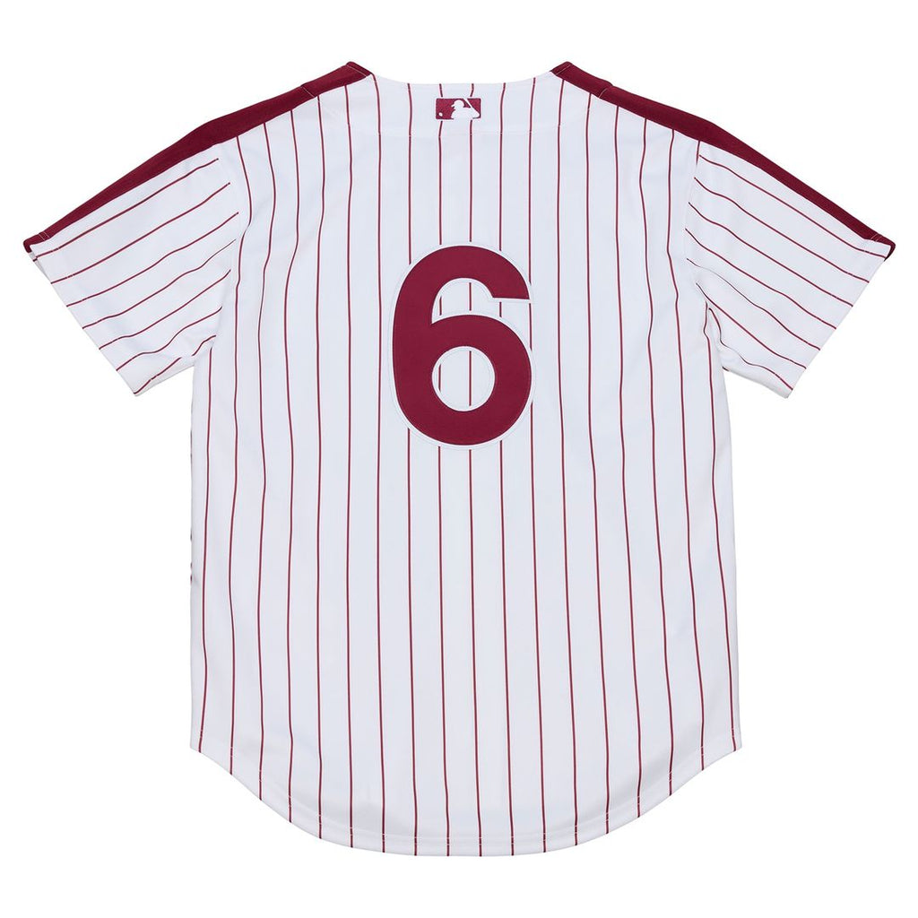 Philadelphia Phillies Jimmy Rollins Mitchell & Ness 2003 Cooperstown Authentic Jersey - White Team Jersey Sports Fan Apparel