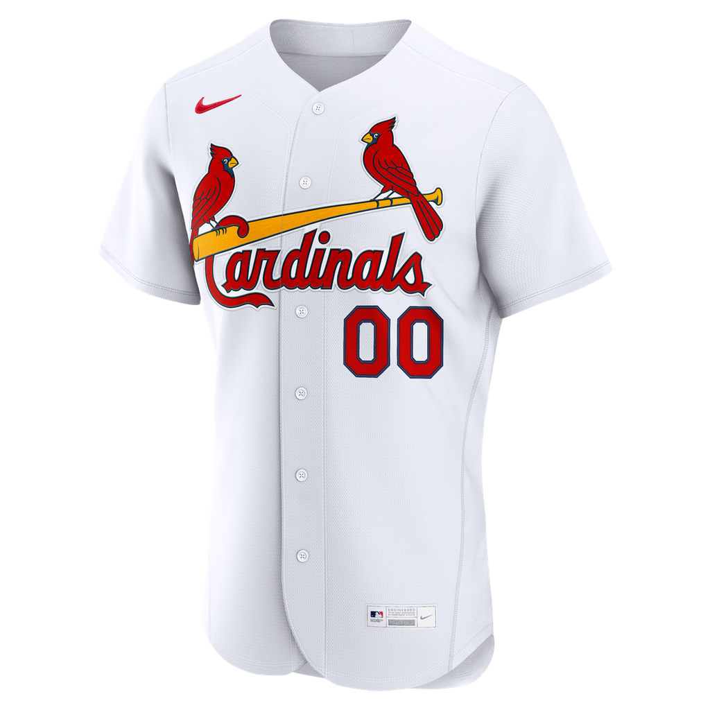 St. Louis Cardinals Nike Home Authentic Custom Jersey - White Team Jersey Sports Fan Apparel