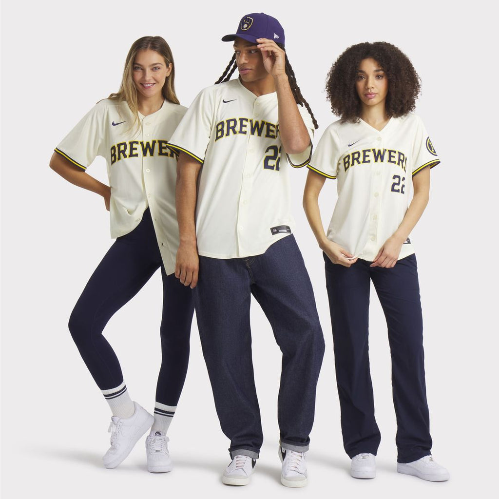 Milwaukee Brewers Christian Yelich Nike Home Limited Player Jersey - Cream Team Jersey Sports Fan Apparel