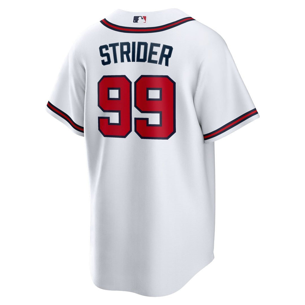 Atlanta Braves Spencer Strider Nike Replica Player Jersey - White Team Jersey Sports Fan Apparel
