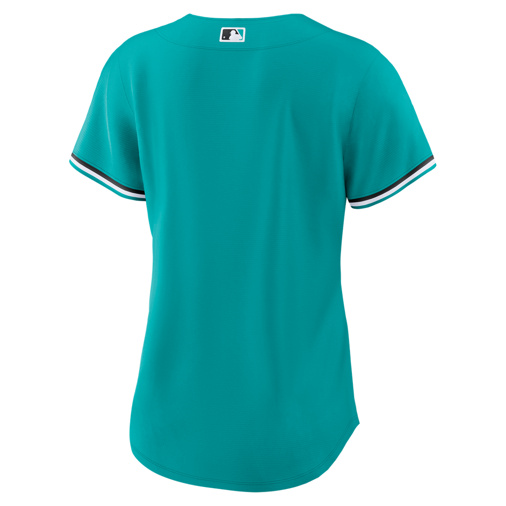 Miami Marlins Nike Women's Alternate Replica Jersey - Teal Team Jersey Sports Fan Apparel