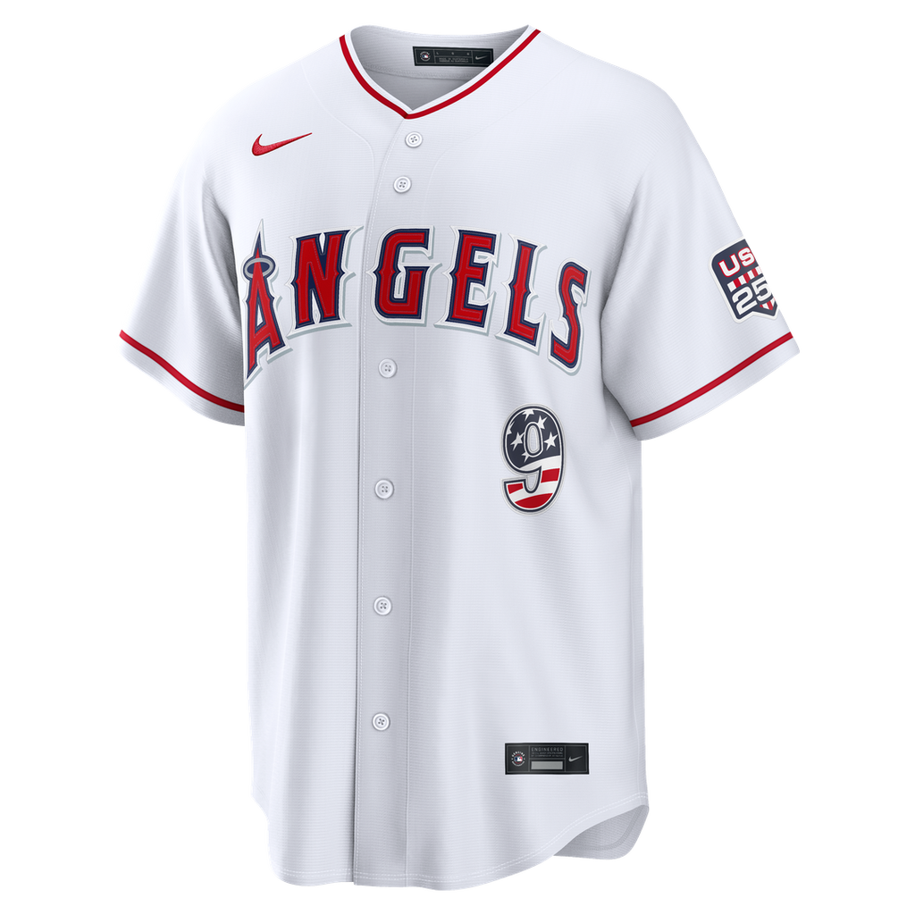 Los Angeles Angels Zach Neto Nike USA 250 Fourth of July Stadium Jersey - White Team Jersey Sports Fan Apparel