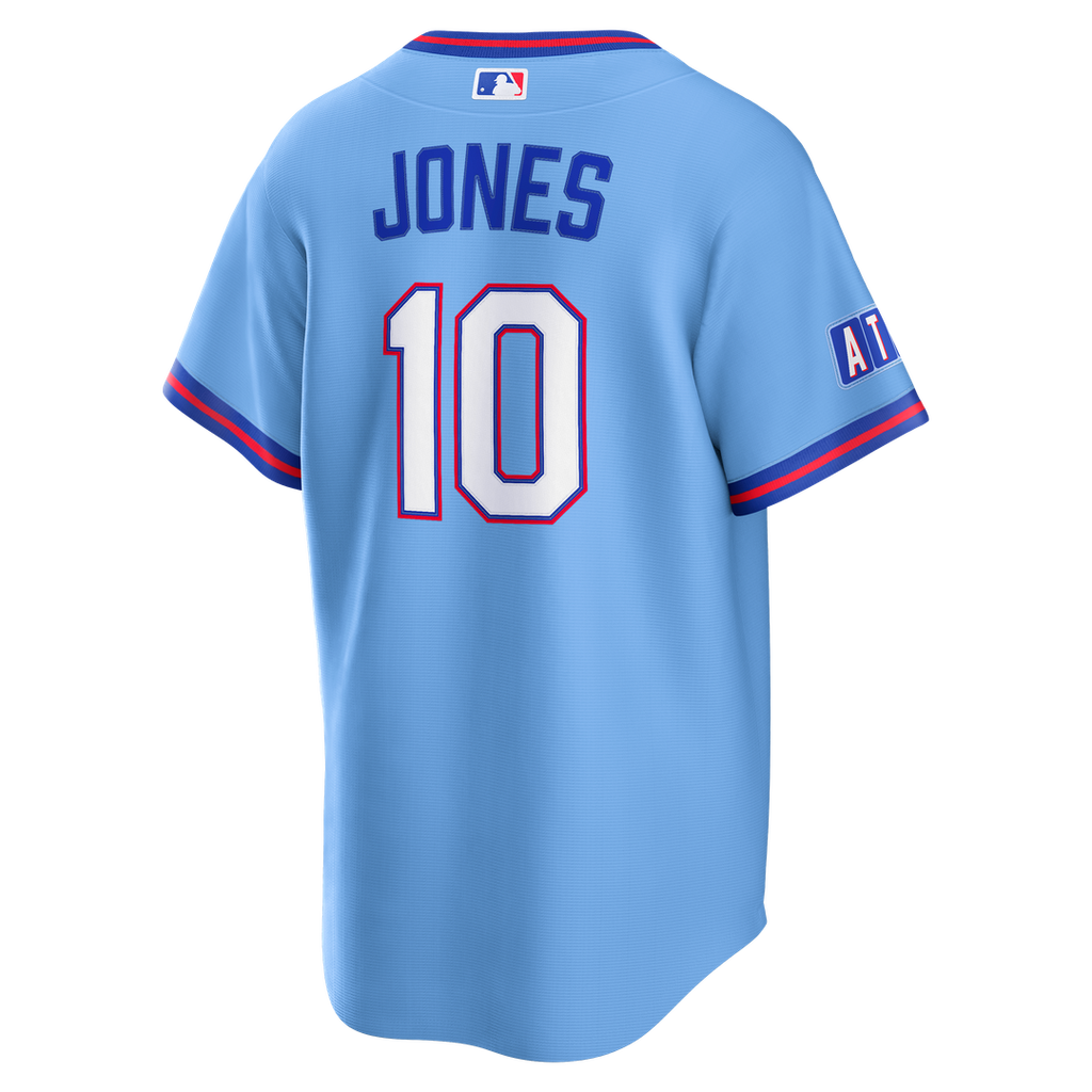Atlanta Braves Chipper Jones Nike 2026 City Connect Stadium Jersey - Powder Blue Team Jersey Sports Fan Apparel