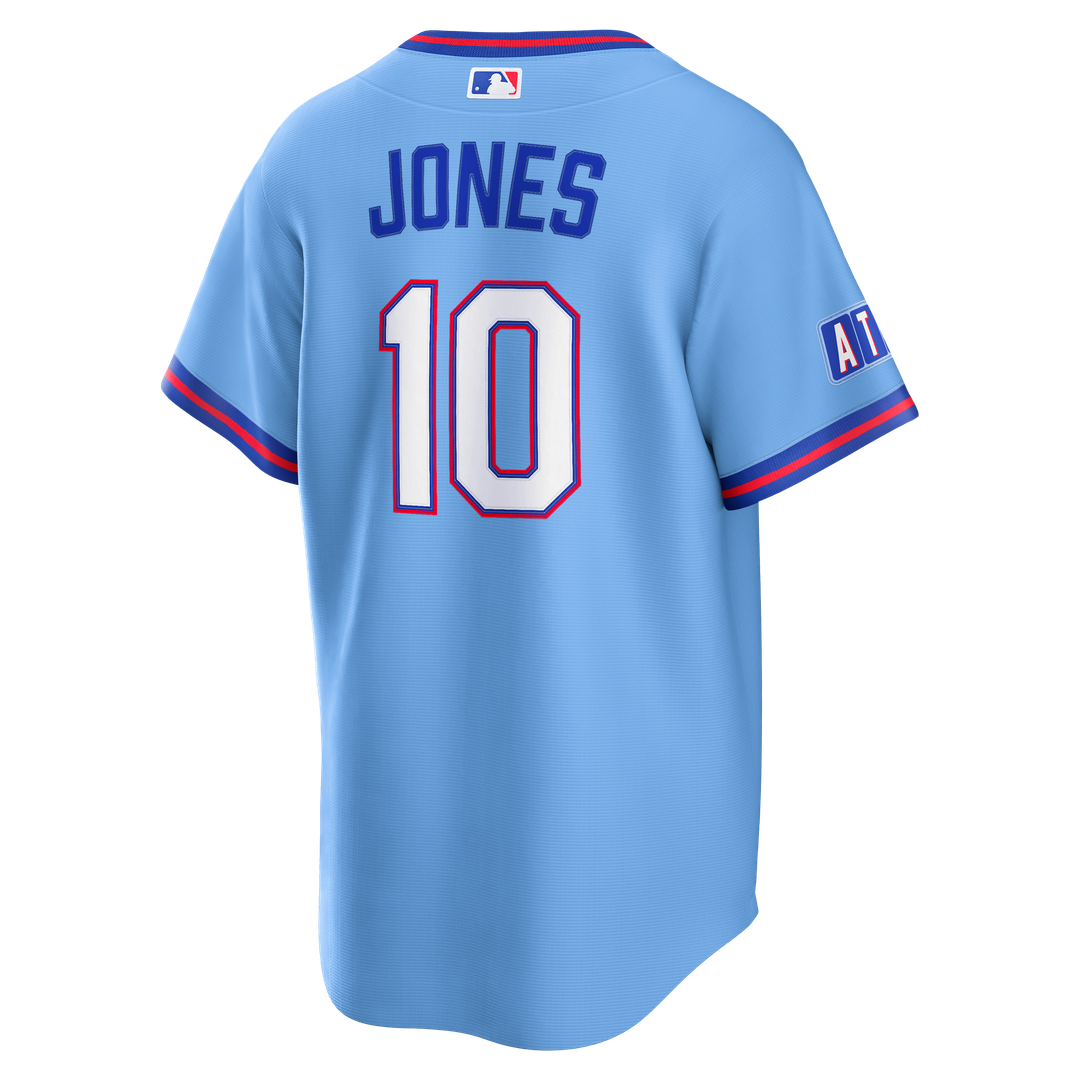 Atlanta Braves Chipper Jones Nike 2026 City Connect Stadium Jersey - Powder Blue Team Jersey Sports Fan Apparel