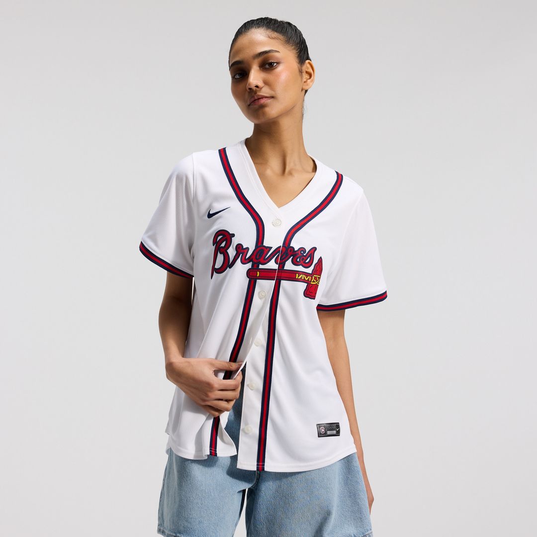 Atlanta Braves Nike Women's Home Limited Jersey - White Team Jersey Sports Fan Apparel