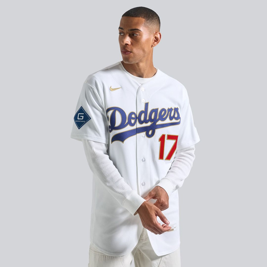 Los Angeles Dodgers Shohei Ohtani Nike 2026 Gold Collection Authentic Jersey - White Team Jersey Sports Fan Apparel