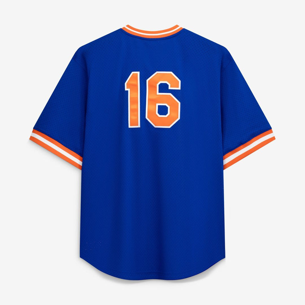 New York Mets Dwight Gooden Profile Big & Tall Cooperstown Mesh Batting Practice Jersey - Royal Team Jersey Sports Fan Apparel