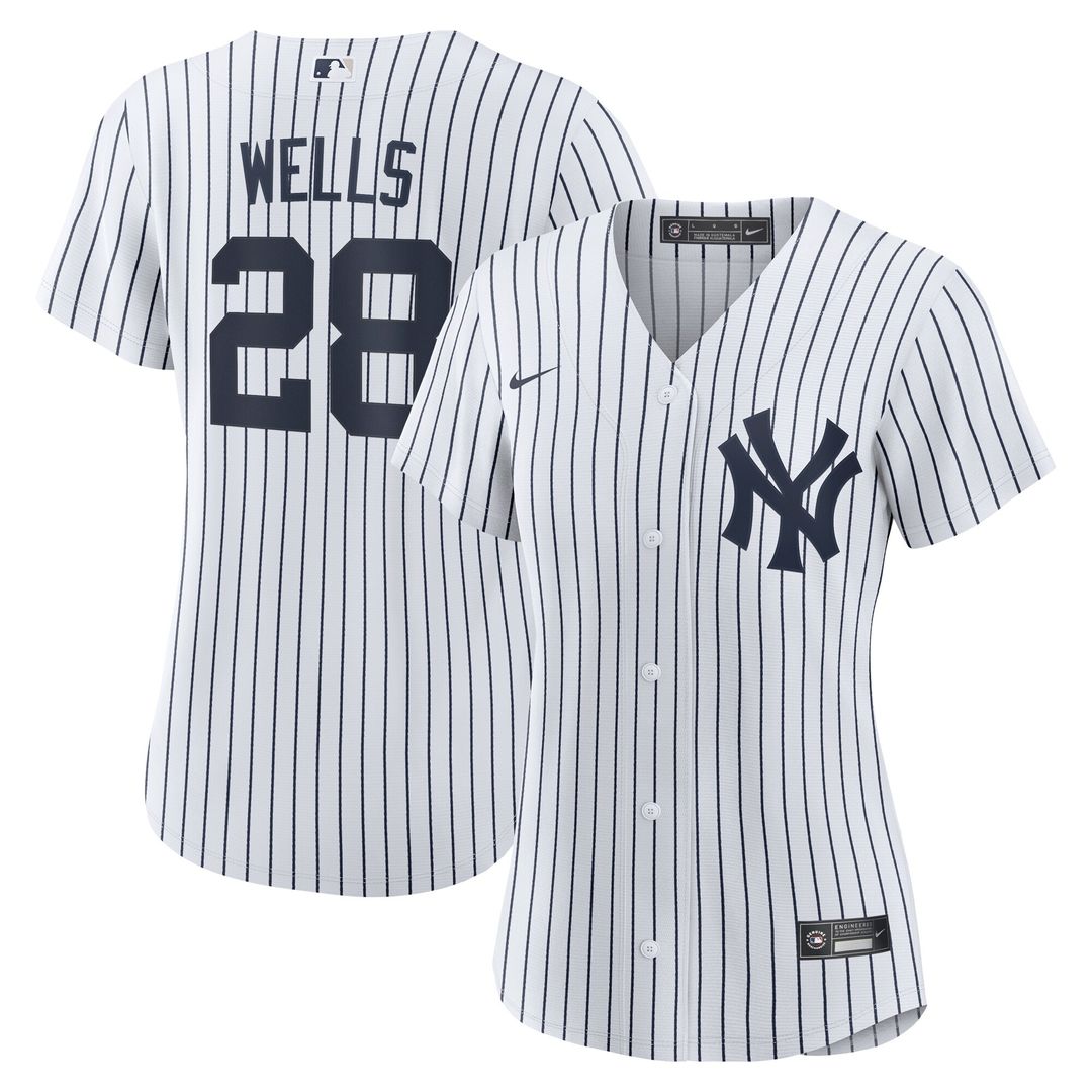 New York Yankees Austin Wells Nike Women's Home Replica Jersey - White Team Jersey Sports Fan Apparel