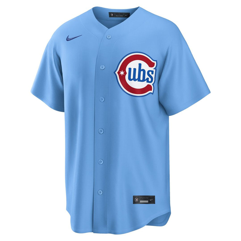 Chicago Cubs Dansby Swanson Nike Alternate Replica Jersey - Light Blue Team Jersey Sports Fan Apparel