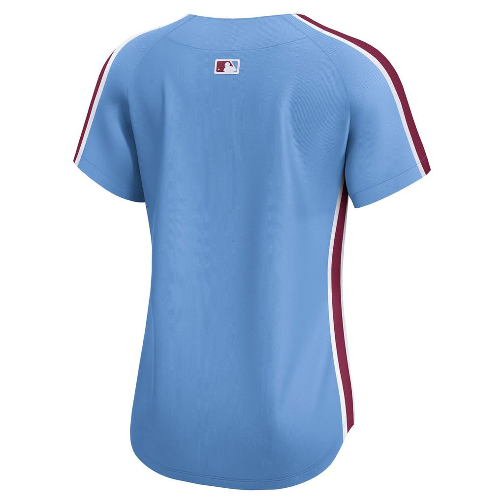 Philadelphia Phillies Nike Women's Alternate Limited Jersey - Light Blue Team Jersey Sports Fan Apparel