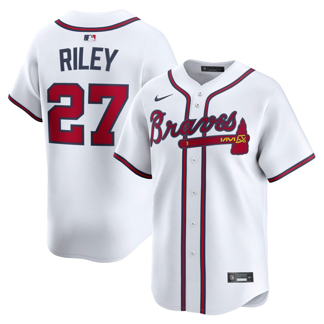 Atlanta Braves Austin Riley Nike Home Limited Player Jersey - White Team Jersey Sports Fan Apparel