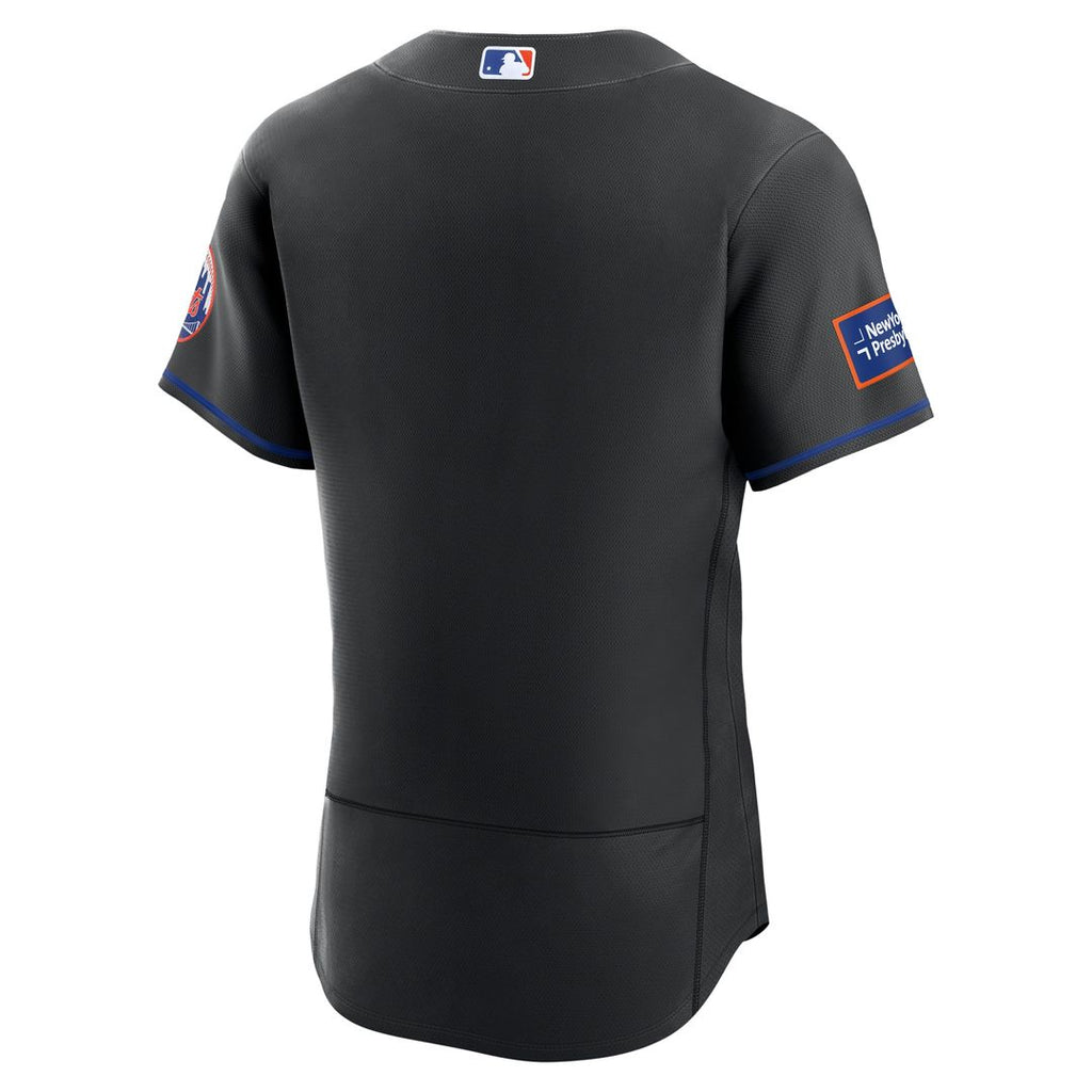 New York Mets Nike Home Sponsor Patch Authentic Jersey - White Team Jersey Sports Fan Apparel